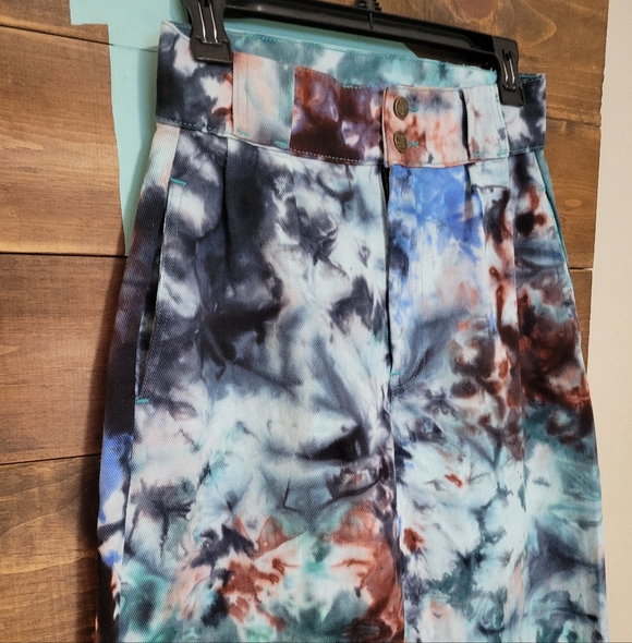 Lucy & Yak The Classic Addison Tie Dye Organic Cotton Twill Tapered Leg W28 L30 - Picture 4 of 10